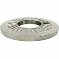 Bsc Preferred Steel Belleville Spring Lock Washer Zinc-Plated Serrated for Number 6 Size 0.142 ID 0.362 OD, 50PK 90127A111